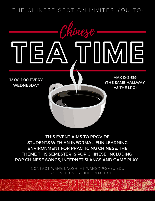 CANCELLED - Chinese Tea Time
